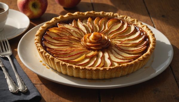 Concocter une tarte fine aux pommes caramélisées dorées